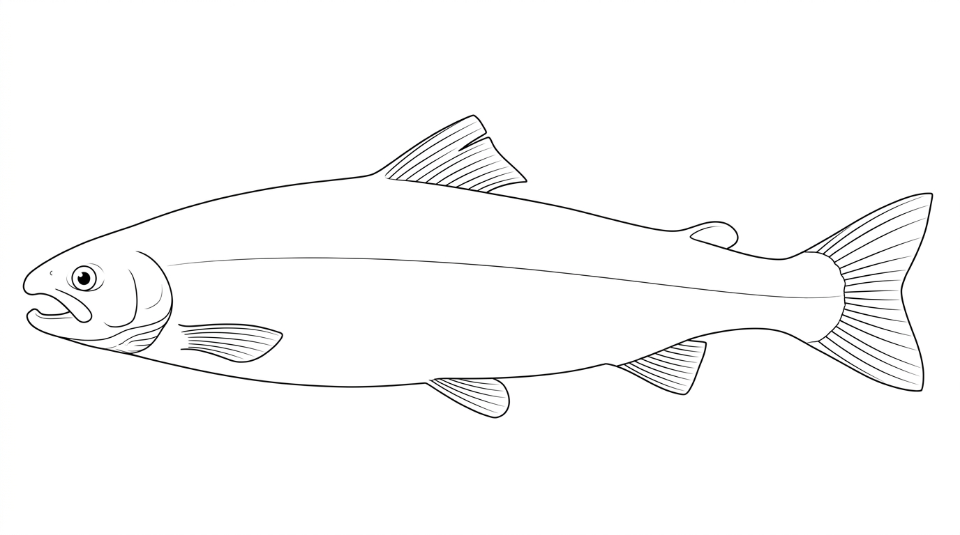 Line drawing of Salmon
