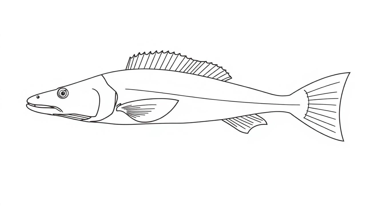 Line drawing of Southern Sand Flathead