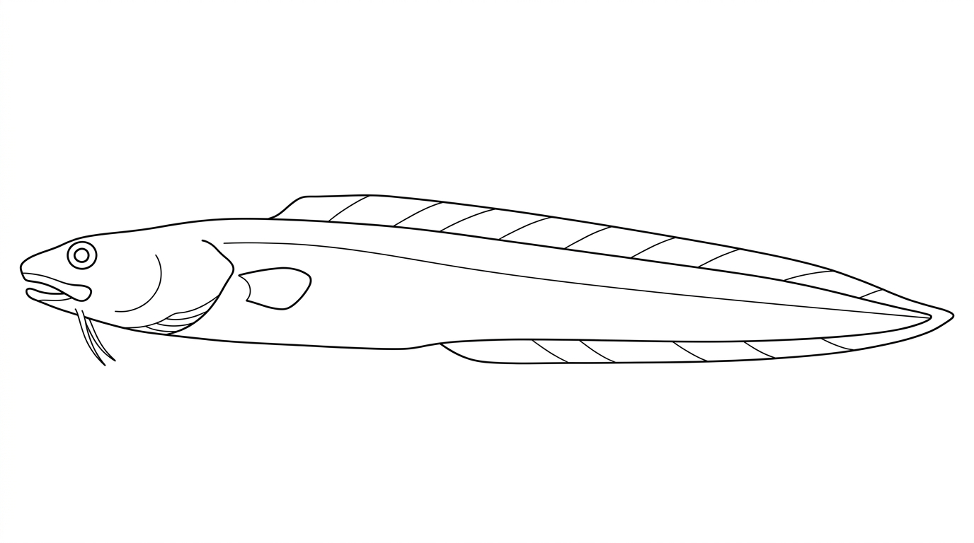 Line drawing of Pink Ling